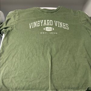 Vineyard Vines Olive Long Sleeve Tee